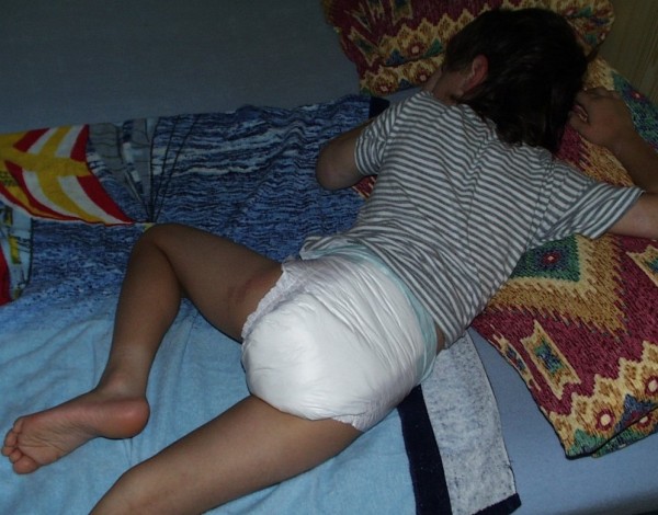 8 year old diaper kid boy Tommy
